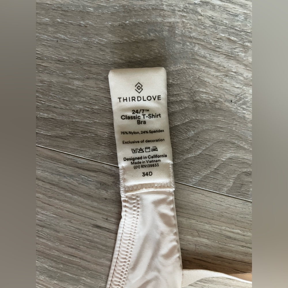 Thirdlove Women’s Classic T-Shirt Bra Taupe - Size 34D - Picture 6 of 6